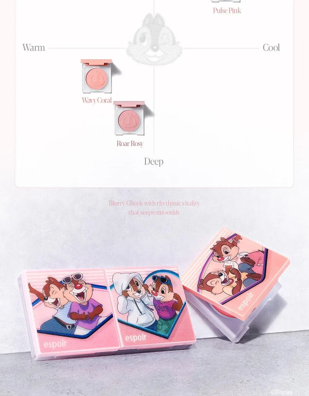 [디즈니 콜라보] 에스쁘아 블러리 치크 4.7g 3호 로어 로지 상세페이지 16